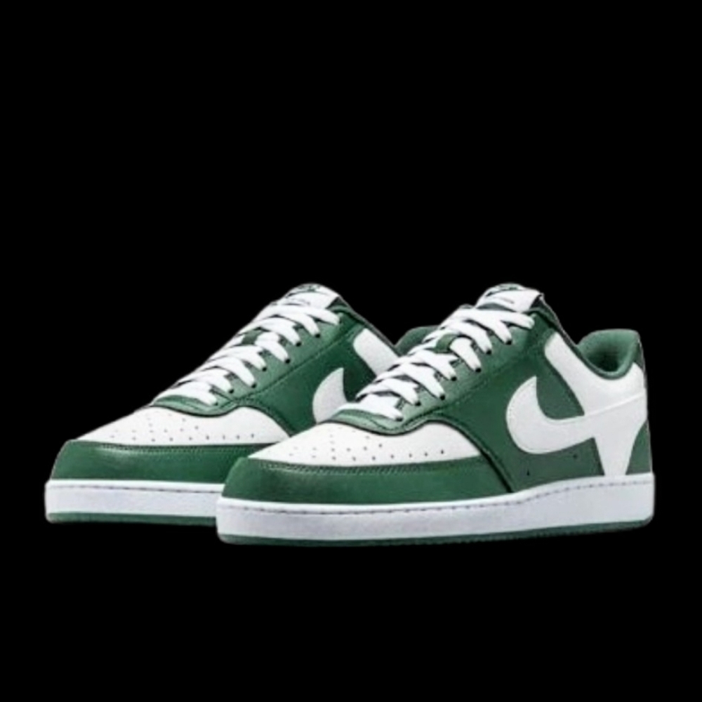 Nike Court Vision Low Womens Size 7.5 Gorge Green White